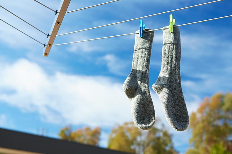 Cómo lavarse los calcetines adecuadamente